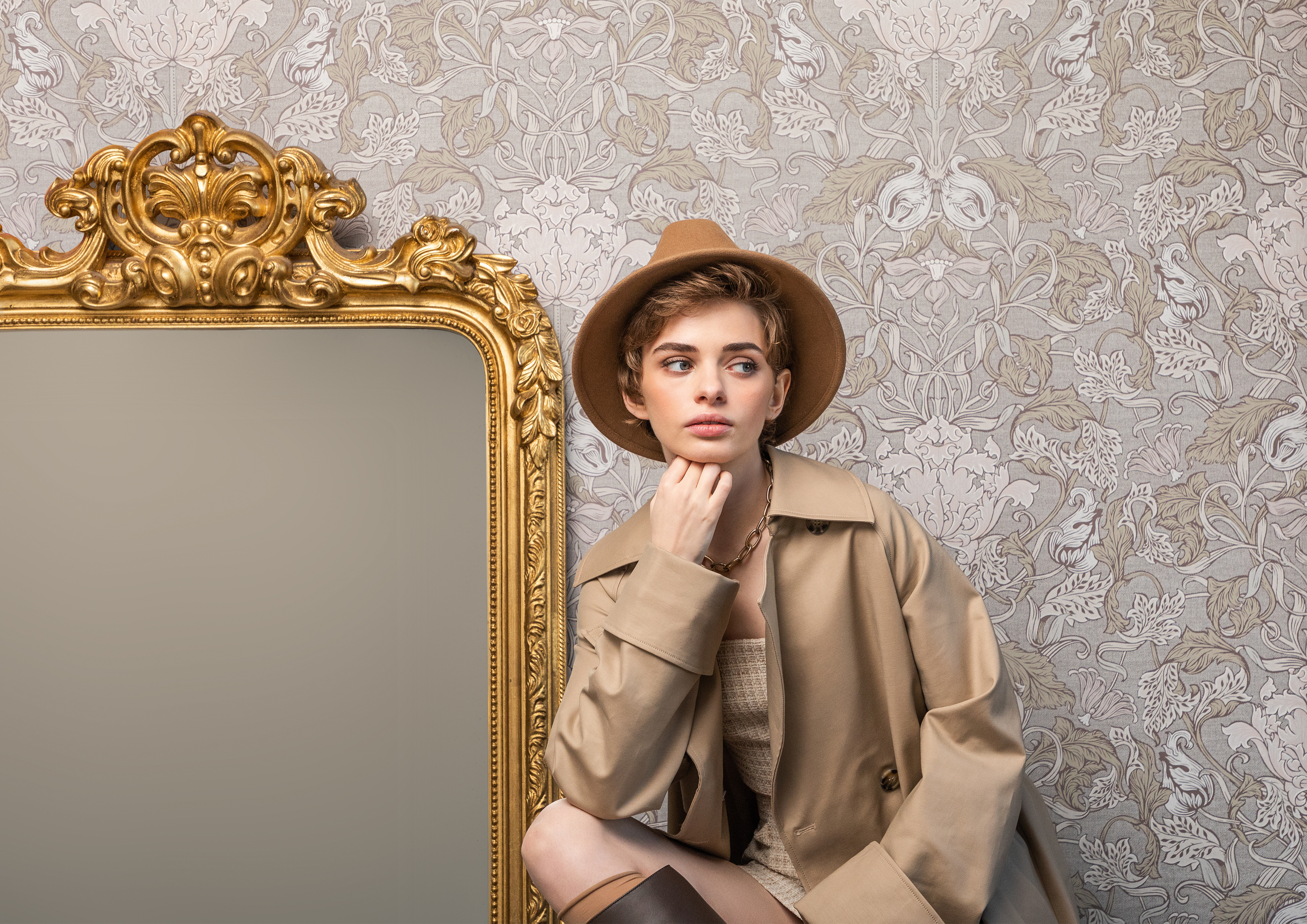 Обои Loymina British Style Garden Tulip Brit 11 002/1 10,05×1 фото в интерьере